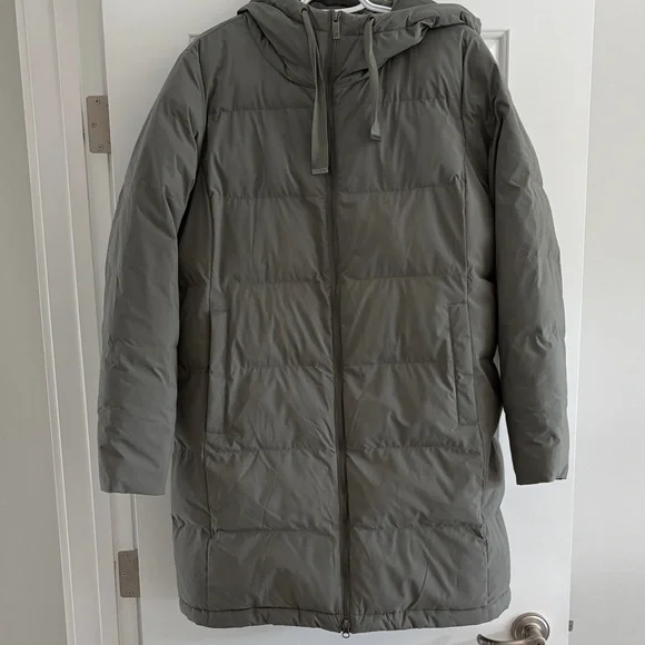 Denver Hayes Olive Green Hooded Puffer Coat - Picture 1 of 4